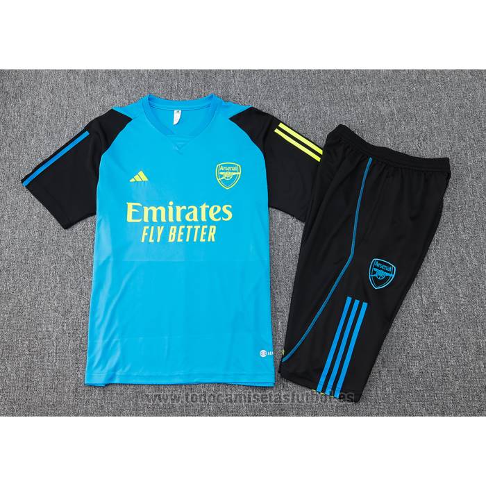 Chandal del Arsenal Manga Corta 2024-2025 Azul - Pantalon Corto